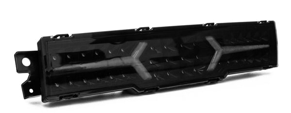 OLM V1 Rear Fog Light Smoke Lens / Black Base / White Bar w/ OLM Plug and Play Harness - Subaru BRZ / Toyota GR86 2022+