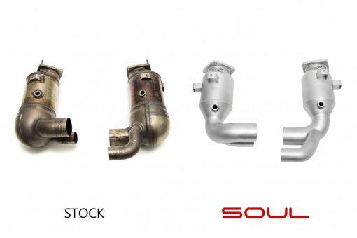 SOUL 17-19 Porsche 991.2 Carrera (non-PSE) Sport Catalytic Converters - GUMOTORSPORT