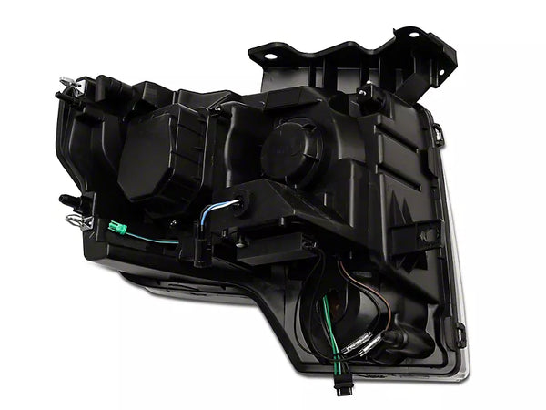 Raxiom 2009 - 2014 Ford F-150 G4 Projector Headlights- Black Housing (Clear Lens)