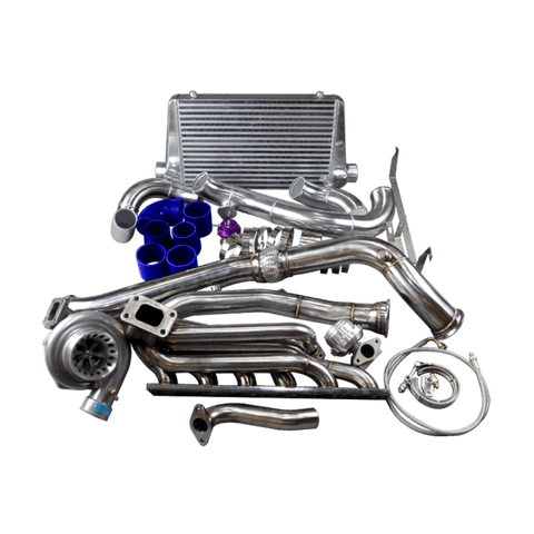 CX Racing GT35 Turbo Kit (Manifold , Downpipe, Intercooler) FOR BMW E46 M52 M54 ENGINE NA-T - GUMOTORSPORT