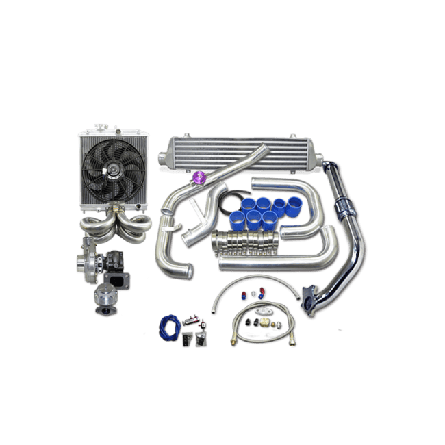 CX Racing Turbo Kit  (Intercooler , Radiator Fan, Ram Manifold) FOR Civic D15 D16 - GUMOTORSPORT
