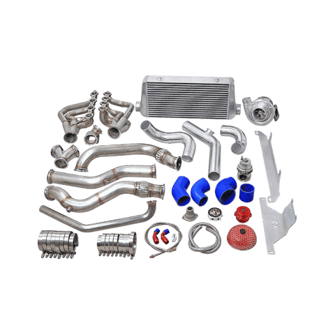 CXRacing Single Turbo Manifold Downpipe Intercooler Kit FOR 74-81 CAMARO LS1 Engine - GUMOTORSPORT