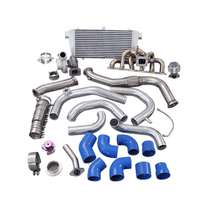 CX Racing Single GT35 Turbo Kit + (Manifold + Downpipe) FOR 240SX S13 S14 RB20 RB25 450HP - GUMOTORSPORT