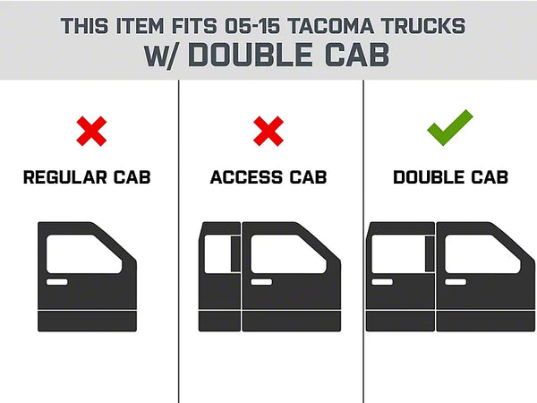 Westin 2005 - 2023 Toyota Tacoma Double Cab Outlaw Nerf Step Bars