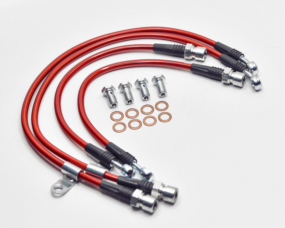 VR Performance Front and Rear Steel Braided Brake Lines Tesla Model 3 - GUMOTORSPORT