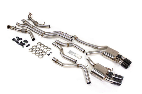 VR Performance Audi S4 S5 B9 Stainless Valvetronic Exhaust System with Carbon Tips - GUMOTORSPORT