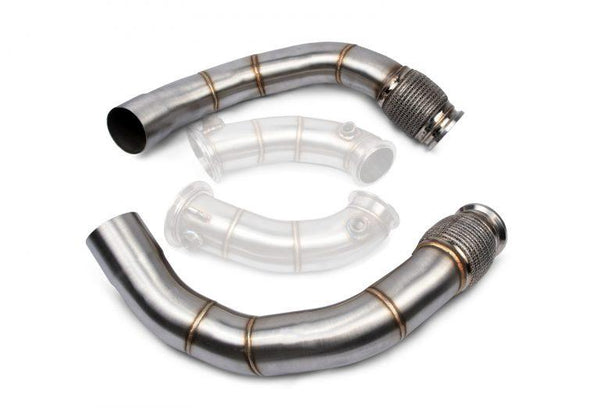 VRSF Stainless Steel Race Downpipes for 2018 – 2021 BMW M5 & M8 F90 F91 F92 F93 S63R - GUMOTORSPORT