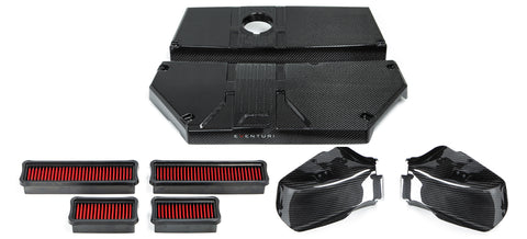 Eventuri BMW F97/F98 Carbon Intake System Air Box Lid w/ Replacement Filters and Carbon Scoops