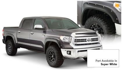 Bushwacker 16-18 Toyota Tundra Fleetside Pocket Style Flares 4pc 66.7/78.7/97.6in Bed - Super White - GUMOTORSPORT