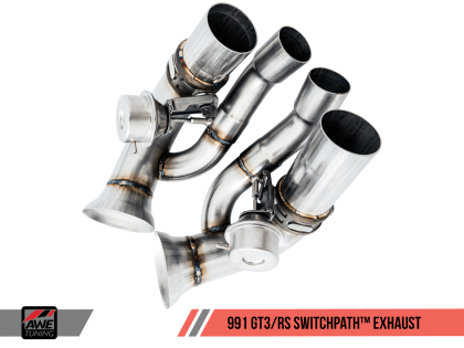 AWE Tuning Porsche 991 GT3 / RS SwitchPath Conversion Kit (Requires AWE Tuning Center Muffler) - GUMOTORSPORT