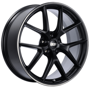 BBS CI-R 19x10.5 5x120 ET35 Satin Black Polished Rim Protector Wheel -82mm PFS/Clip Required - GUMOTORSPORT