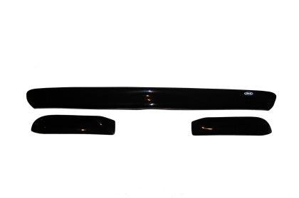 AVS 94-01 Dodge RAM 1500 Bugflector Deluxe 3pc Medium Profile Hood Shield - Smoke - GUMOTORSPORT