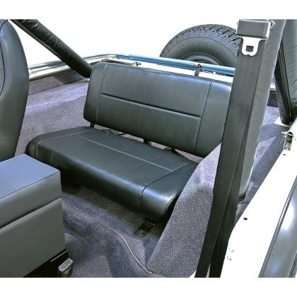 Rugged Ridge Fixed Rear Seat Black 55-95 Jeep CJ / Jeep Wrangler - GUMOTORSPORT