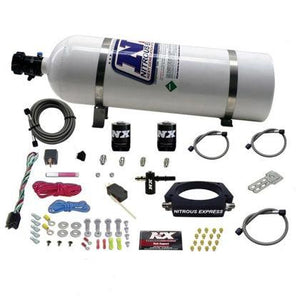 Nitrous Express LT2 C8 Nitrous Plate Kit (50-300HP) w/15lb Bottle - GUMOTORSPORT