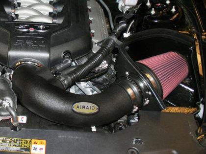 Airaid 11-14 Ford Mustang GT 5.0L Race Only (No MVT) MXP Intake System w/ Tube (Oiled / Red Media) - GUMOTORSPORT