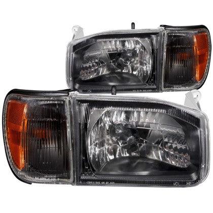 ANZO 1999 - 2004 Nissan Pathfinder Crystal Headlights Black - GUMOTORSPORT