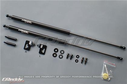 GReddy 00-09 Honda S200 AP1/AP2 Engine Hood Lifter Kit (Designed for OEM weight hoods.) - GUMOTORSPORT
