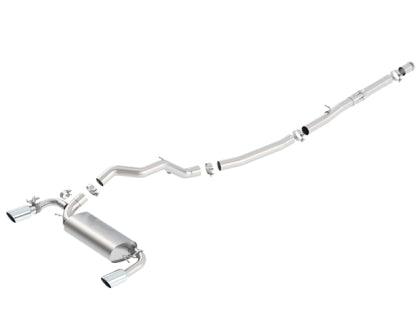 Borla 16-18 Ford Focus RS 2.3L MT Round Angle-Cut Tips Split Rear Exit ATAK Catback Exhaust - GUMOTORSPORT