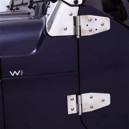 Rampage 1987-1995 Jeep Wrangler(YJ) Door Hinges - Stainless - GUMOTORSPORT