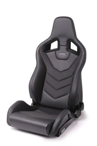 Recaro Sportster GT Passenger Seat - Black Leather/Carbon Weave - GUMOTORSPORT