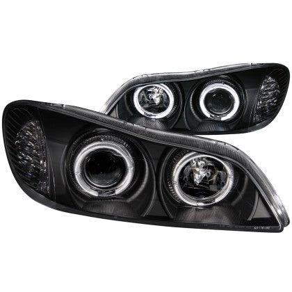 ANZO 2000-2004 Infiniti I30 Projector Headlights w/ Halo Black - GUMOTORSPORT