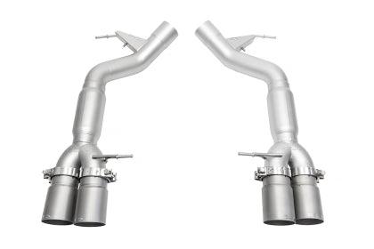 SOUL 11-16 BMW F10 M5 Resonated Muffler Bypass Exhaust - 3.5in Strght Cut Tips - (Signature Satin) - GUMOTORSPORT