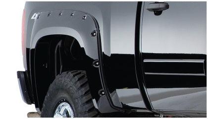 Bushwacker 07-13 Chevy Silverado 1500 Fleetside Pocket Style Flares 4pc 78.7/97.6in Bed - Black - GUMOTORSPORT