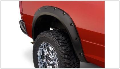 Bushwacker 10-18 Dodge Ram 2500 Fleetside Pocket Style Flares 4pc 76.3/98.3in Bed - Black - GUMOTORSPORT