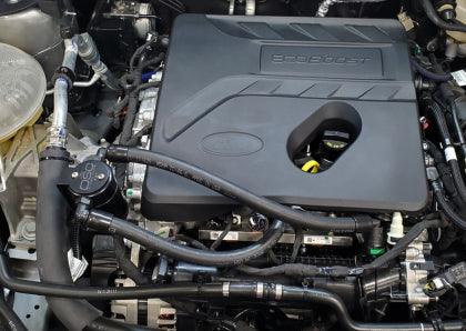 J&L 2021 + Ford Bronco Sport 1.5L / 2020 + Escape EcoBoost Passenger Side Oil Separator 3.0 - Black Anodized - GUMOTORSPORT