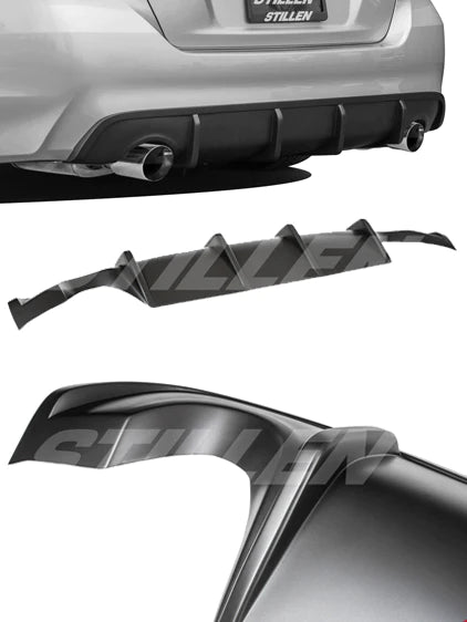 Stillen 2016-2018 Nissan Altima Rear Diffuser [Matte Black] - KB13158MB