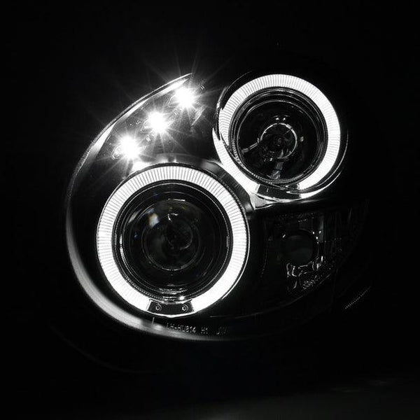 Spec-D Black Dual Projector Headlights w/ Parking LEDs - Subaru WRX 2002-2003 - GUMOTORSPORT