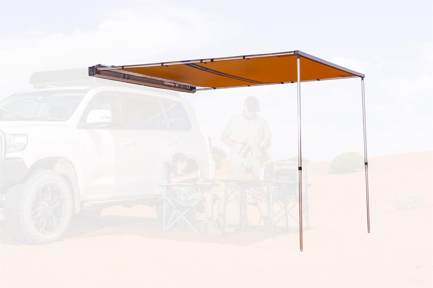 ARB Aluminum Awning Kit w/ Light 8.2ft x 8.2ft Includes Light Installed - GUMOTORSPORT