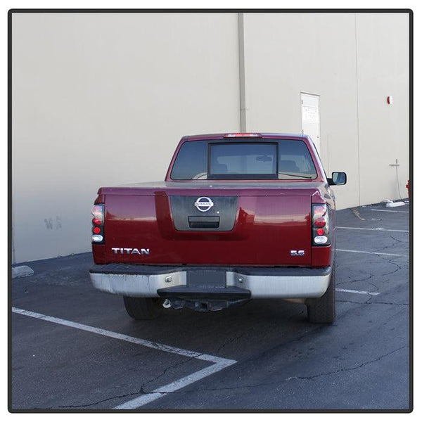 Spyder Nissan Titan 2004 - 2015 Euro Style Tail Lights Black ALT-YD-NTI04-BK - GUMOTORSPORT