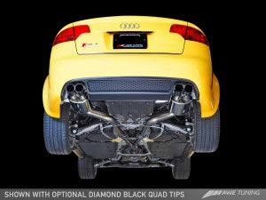 AWE Tuning Audi B7 RS4 Track Edition Exhaust - Diamond Black Tips - GUMOTORSPORT