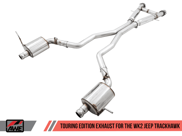 AWE Tuning 2020 + Jeep Grand Cherokee SRT/Trackhawk Touring Edition Exhaust - Use w/Stock Tips - GUMOTORSPORT