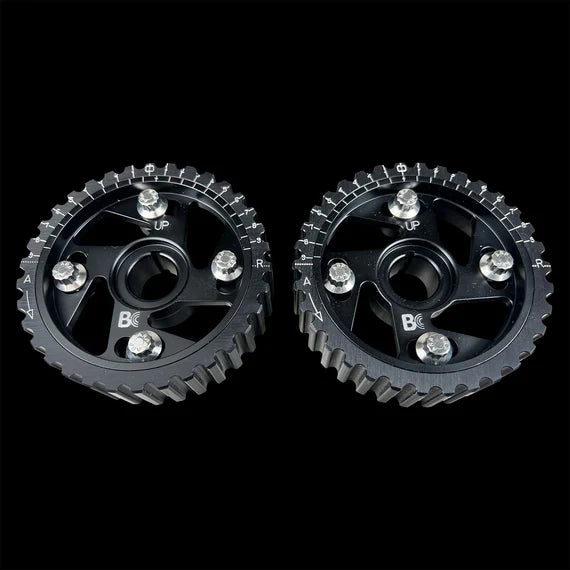 Brian Crower Honda B Series Black Adjustable Cam Gears (pair) - GUMOTORSPORT