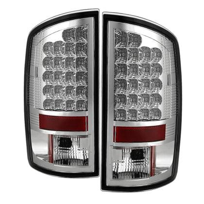 Spyder Dodge Ram 02-06 1500/Ram 2500/3500 03-06 LED Tail Light Chrome ALT-YD-DRAM02-LED-C - GUMOTORSPORT