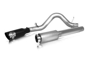 Gibson 11-14 Ford F-150 XLT 3.7L 4in Patriot Skull Series Cat-Back Single Exhaust - Stainless - GUMOTORSPORT