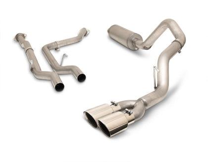 Gibson 2022 + Toyota Tundra 3.5L-T V6 5.5ft bed 2.5in Cat-Back Dual Sport Exhaust - Stainless - GUMOTORSPORT