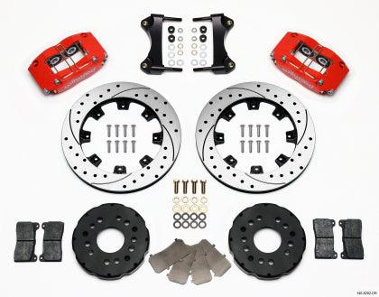 Wilwood Dynapro Radial Front Kit 12.19in Drilled Red 95-99 Mitsubishi Eclipse (*Line Kit Needed*) - GUMOTORSPORT