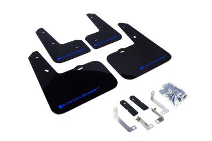 Rally Armor 12-18 Hyundai Veloster UR Black Mud Flap w/ Blue Logo - GUMOTORSPORT