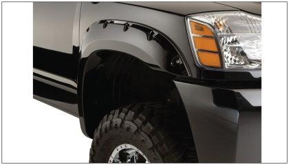 Bushwacker 04-15 Nissan Titan Pocket Style Flares 4pc 67.1/78.9/84/96in - Black - GUMOTORSPORT