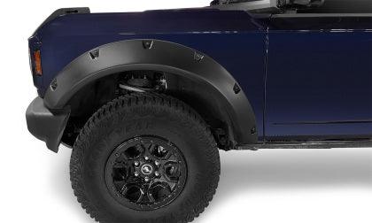 Bushwacker 2021+ Ford Bronco 4-Door Pocket Style Flares 4pc - Black - GUMOTORSPORT