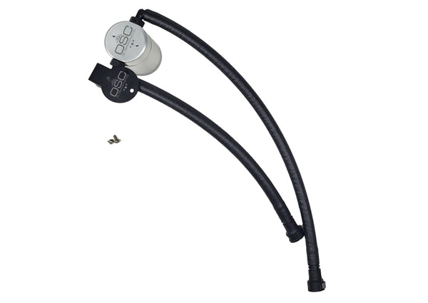 J&L 2014 - 2019 Chevrolet Corvette LT1 6.2L Driver Side Oil Separator ( Black / Clear )