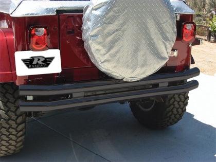 Rampage 1987-1995 Jeep Wrangler(YJ) Double Tube Bumper - Black - GUMOTORSPORT