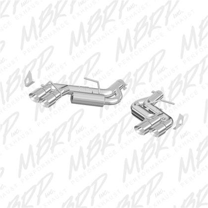 MBRP 3" Dual Axle Back, Quad Tips, Aluminized, Chevy Camaro SS & ZL1 6.2L 2016 - 2022 - GUMOTORSPORT