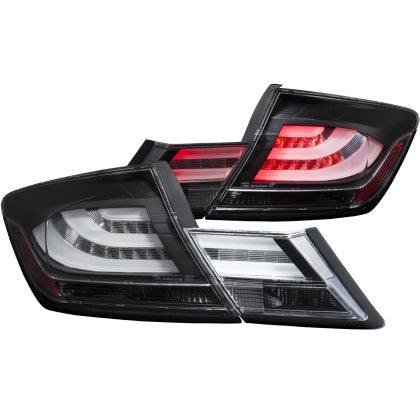 ANZO 2013 - 2015 Honda Civic LED Taillights Black - GUMOTORSPORT