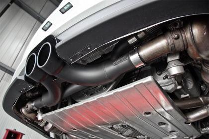 MBRP 2014 - 2018 Porsche GT3/GT3RS 3in Center Muffler Bypass 4in Tips - Black Coated - GUMOTORSPORT