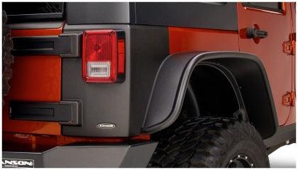 Bushwacker 07-18 Jeep Wrangler Trail Armor Rear Corners - Black - GUMOTORSPORT