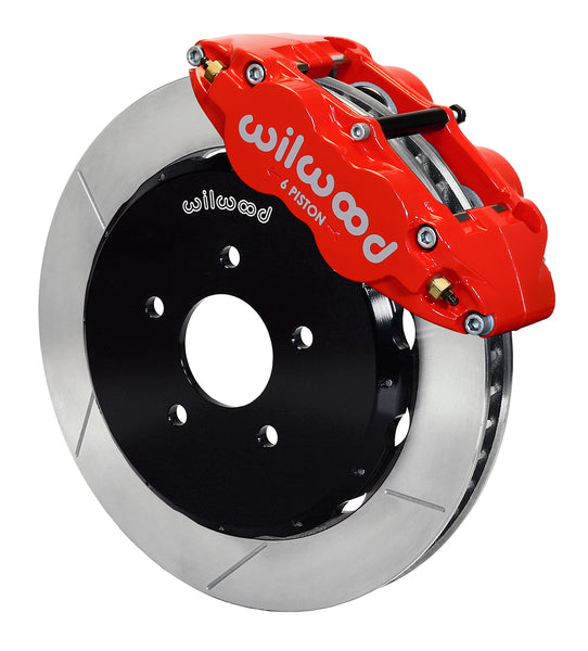 Wilwood Narrow Superlite 6R Front Hat Brake Kit 14.00in Red 2009 - 2013 Nissan 370Z/ Infiniti G37